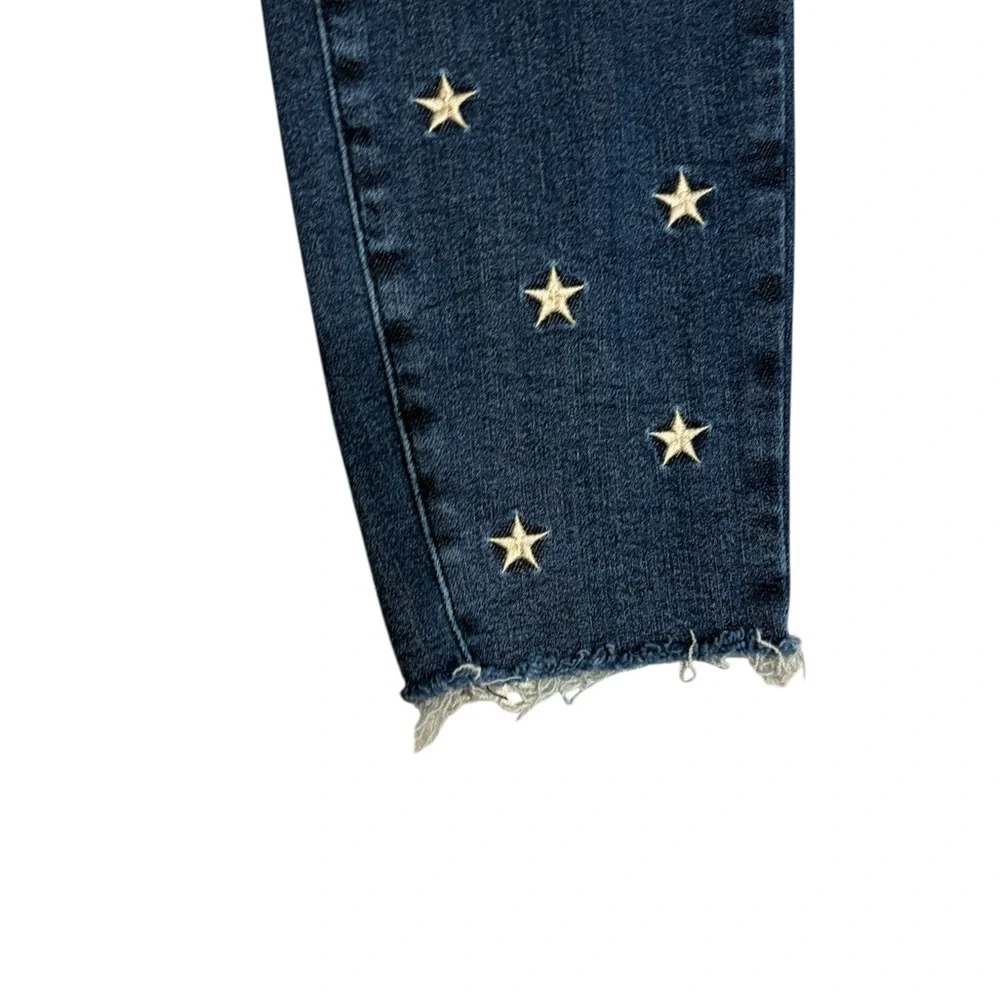 Judy Blue Skinny Blue Jeans with Star Pattern - Picture 4 of 11